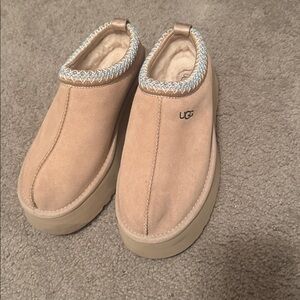 UGG Women's Beige Platform Mules